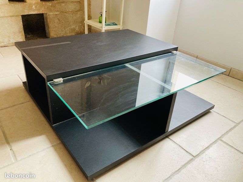 Table basse noir 90x90 (image 2)