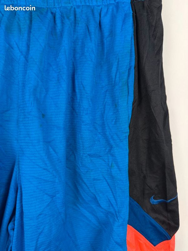 Short Nike Dri-FIT Homme Bleu, Noir & Orange Taille L | Très Bon État | GS995 (image 4)
