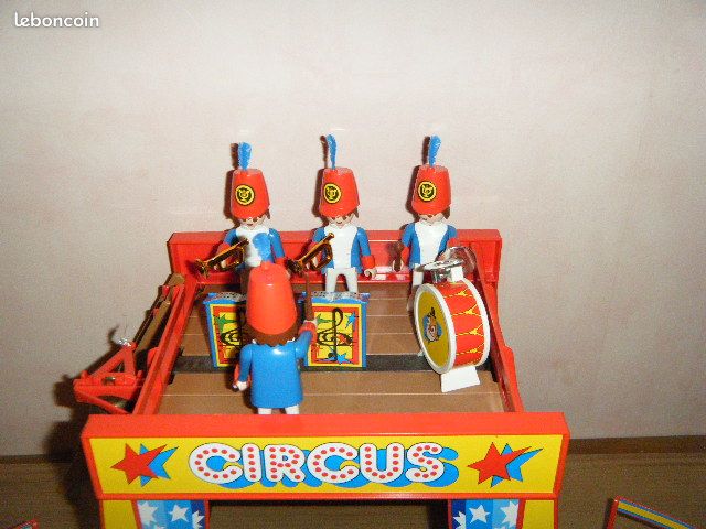 PLAYMOBIL Cirque Rouge Vintage - Avec Boîte - Personnages Et Lions