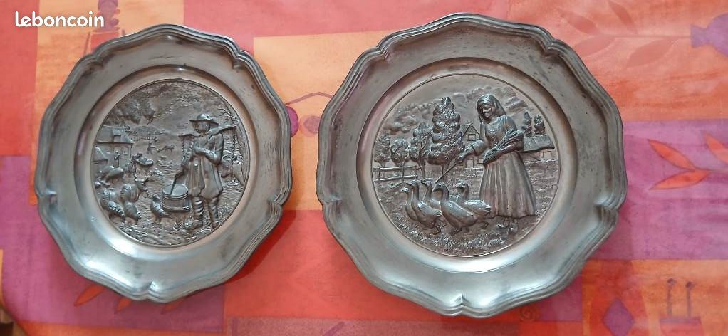 Assiette étain (image 1)