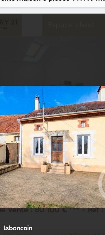 Maison 5 pièces 120 m² · à Prissac · 120 m² · 78 000 €
