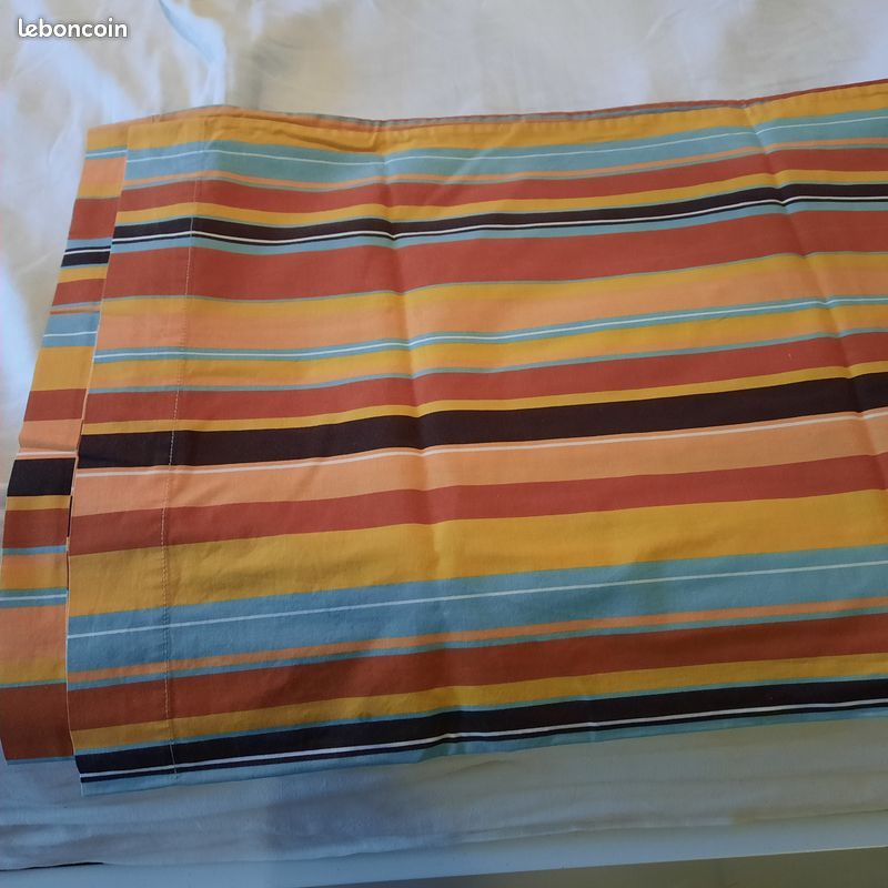 2taies traversin+1taie oreiller+1drap housse140x190Zanzibar Les3suisses (image 3)