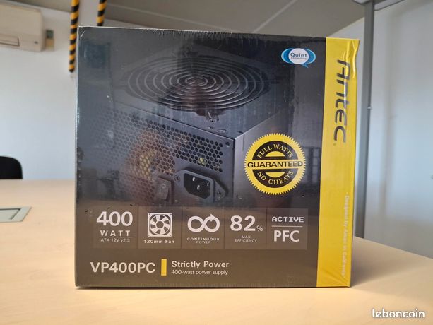 Alimentation PC ANTEC VP400PC 400W, En Bon état De Fonctionnement