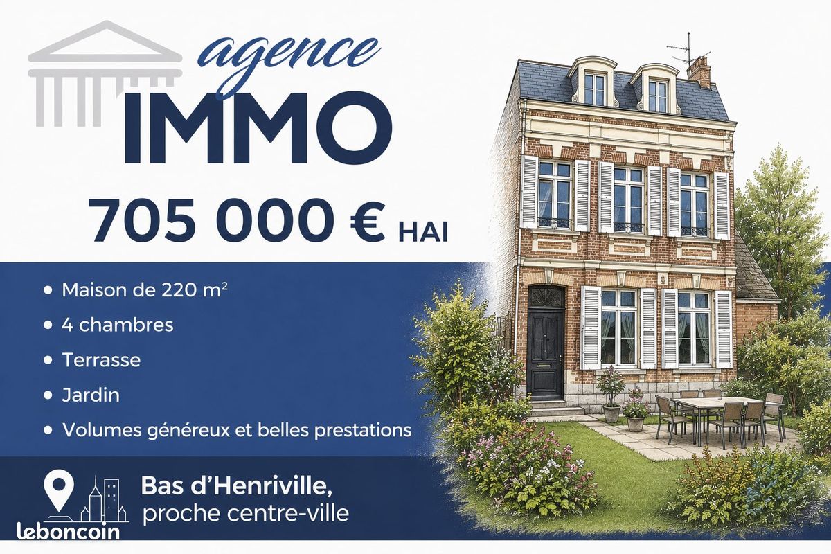 Maison 6 pièces 220 m² · à Amiens · 220 m² · 705 000 €