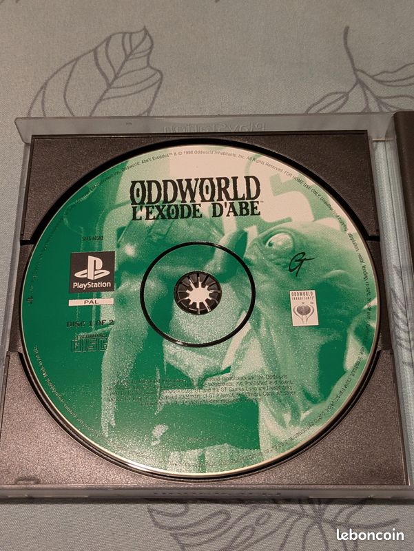 Oddworld : L'Exode D'Abe Sur PS1 - Complet Et En Bon état
