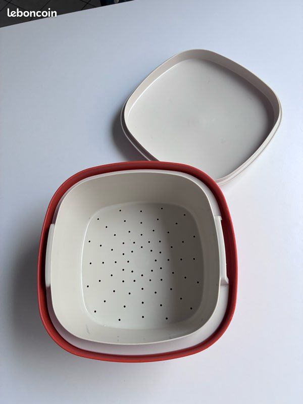 Cuiseur vapeur vintage Tupperware orange TBE - Arts de la table