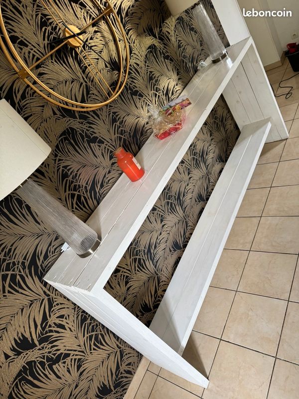 Console en chêne fraite sur mesure (image 2)