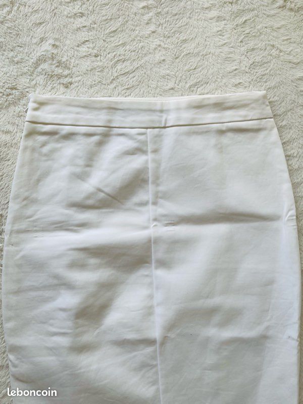 Jupe-short Zara Blanche Pour Femme – Taille XS – Occasion Très Bon état