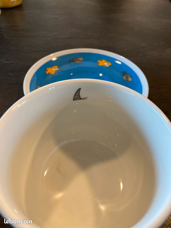 Tasse / bol / mug Homer Simpsons, Matt Groening , poissons / requins / 2000 (image 6)