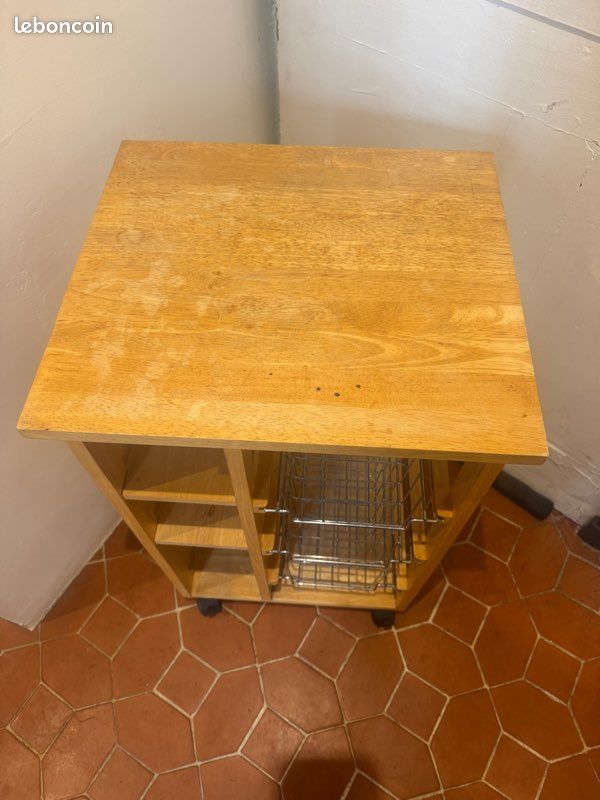 Coffee Station bois et chrome rangement cuisine (image 2)