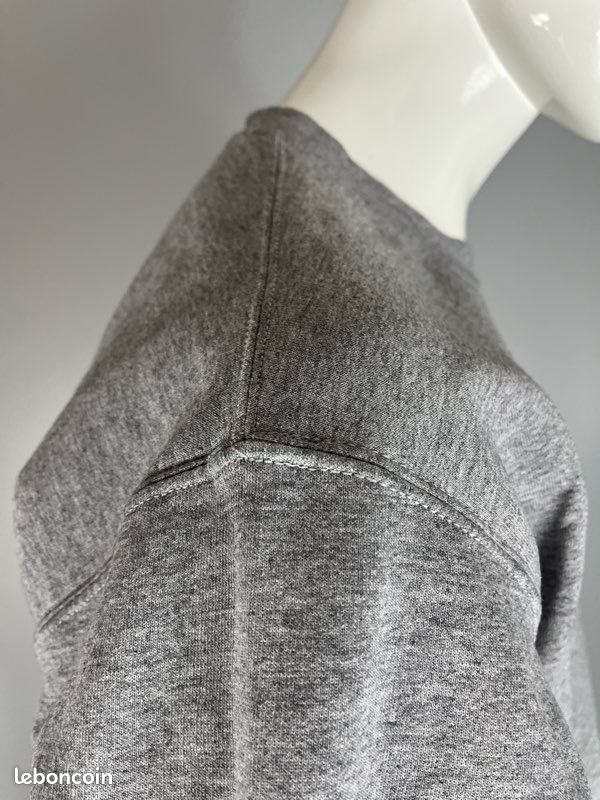 Sweat court boxy en coton - Gris chiné - FEMME | H&M FR