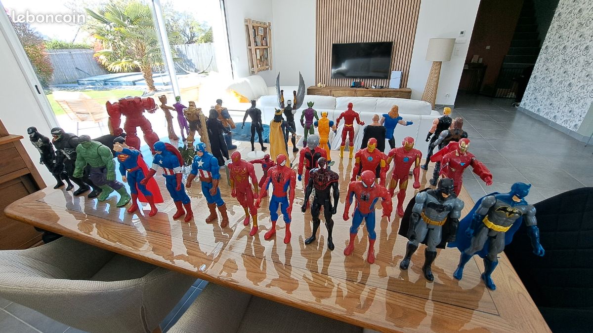 Lot figurines Marvel Avengers 30 cm Iron Man Captain America Loki Falcon (image 3)