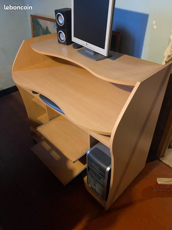 Meuble bureau sur roulettes – multi-niveaux (image 1)