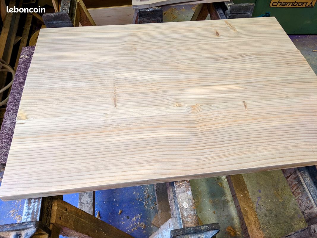 Fabrication plateau / plan de travail sur mesure - Bois massif (image 2)
