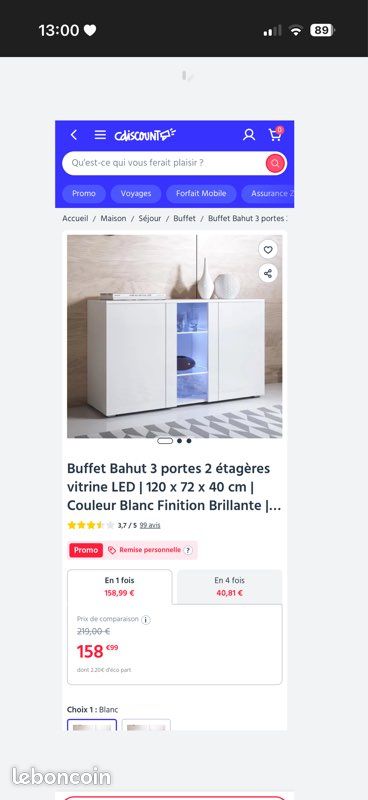Buffet / vaisselier lumineux (image 4)