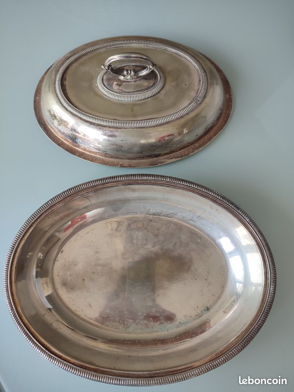 Plat de service entrée argent massif (image 3)