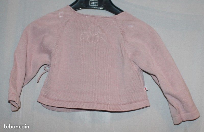 Haut Gilet ObaÏbi lilas 12 mois (22) (image 4)
