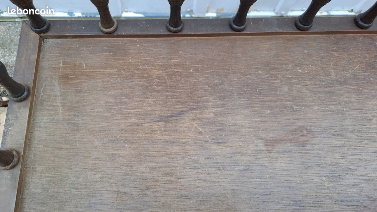 Jardinière Vintage d intérieur en bois sur pieds vernis / Porte plantes /1970-1980 (image 18)