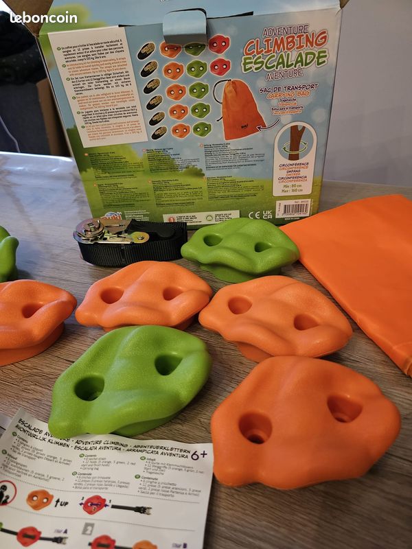 Kit D'escalade Buki Aventure - 6 Sangles Et 12 Prises Pour Arbre - Enfants Dès 6 Ans