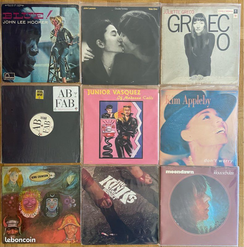 Lot de 120 albums vinyles 33 tours et maxis 45 tours (pop, rock, soul, jazz, variétés, hard rock...) 2/3 (image 2)