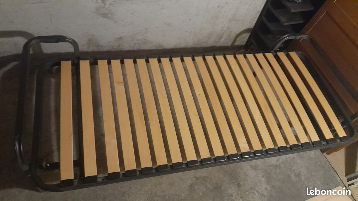 Sommier lit gigogne ou lit-banquette largeur 80cm (image 4)