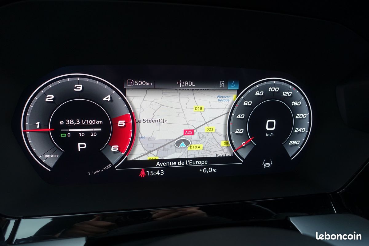 A3 Sportback 35 Tdi S-Tronic 150ch Virtual cockpit/Cuir Sport Chauffant/Gps europe/Carplay/Caméra/Attelage/1*Main/Garantie 12 mois (image 12)