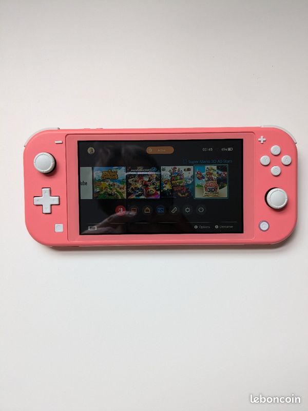 Console Nintendo Switch lite rose corail (image 1)