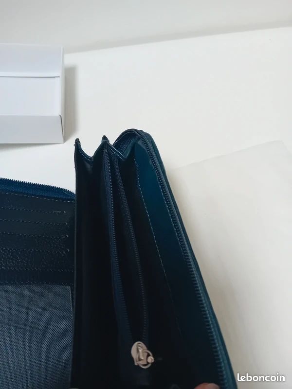 Portefeuille femme Paquetage neuf – noir & bleu – avec boîte (image 9)