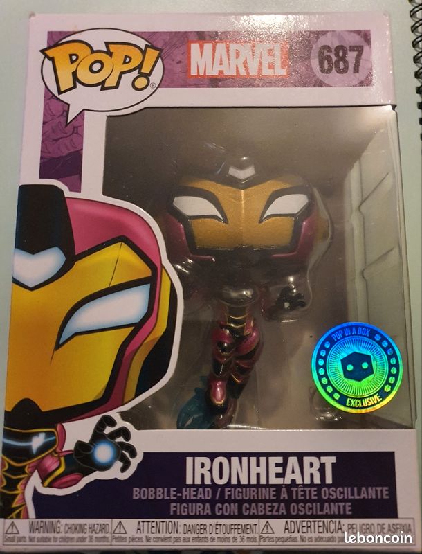 Figurine POP Funko Marvel 687 Ironheart (image 1)