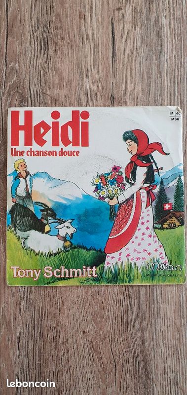 Vinyle 45t Heidi "une chanson douce" (image 1)