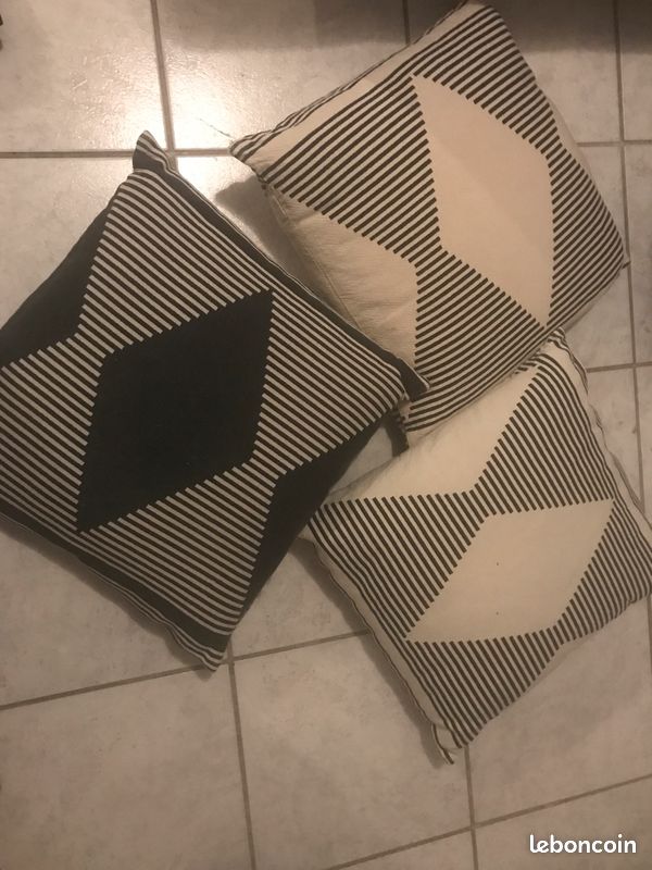 Lot de 3 coussins 60X60 (image 1)