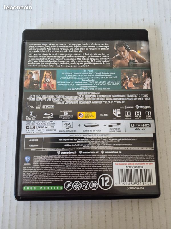 Reminiscence 4K Blu Ray (image 2)