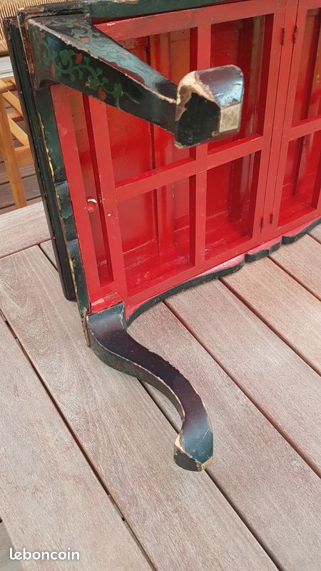 Table basse de style chinois (coromandel / laque de style Shanhai) – (1950-1980) (image 5)