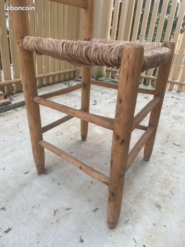 Chaise paysanne en paille (image 4)