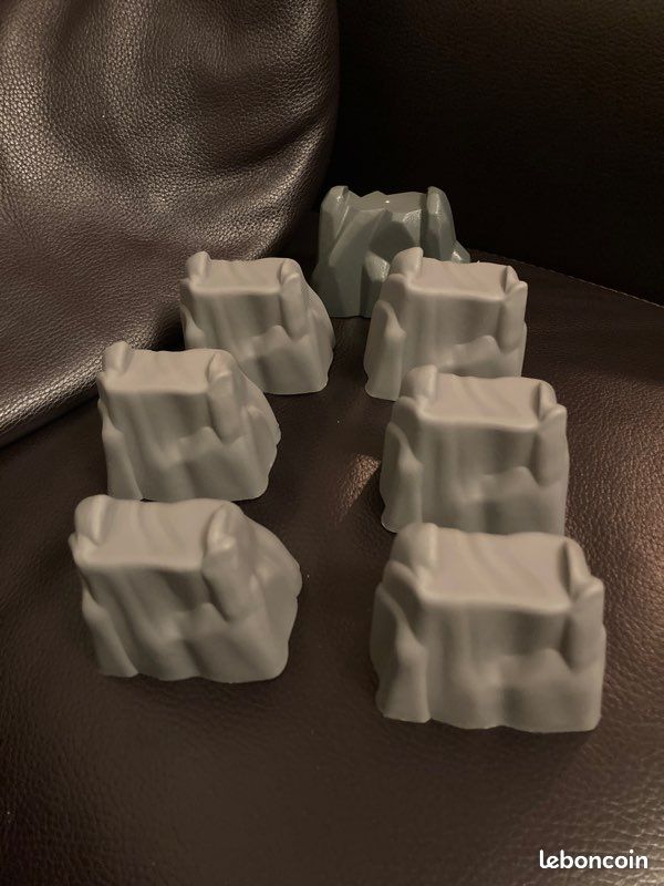 Lot de 7 rochers supports de ponts - utilisation avec Brio (image 1)