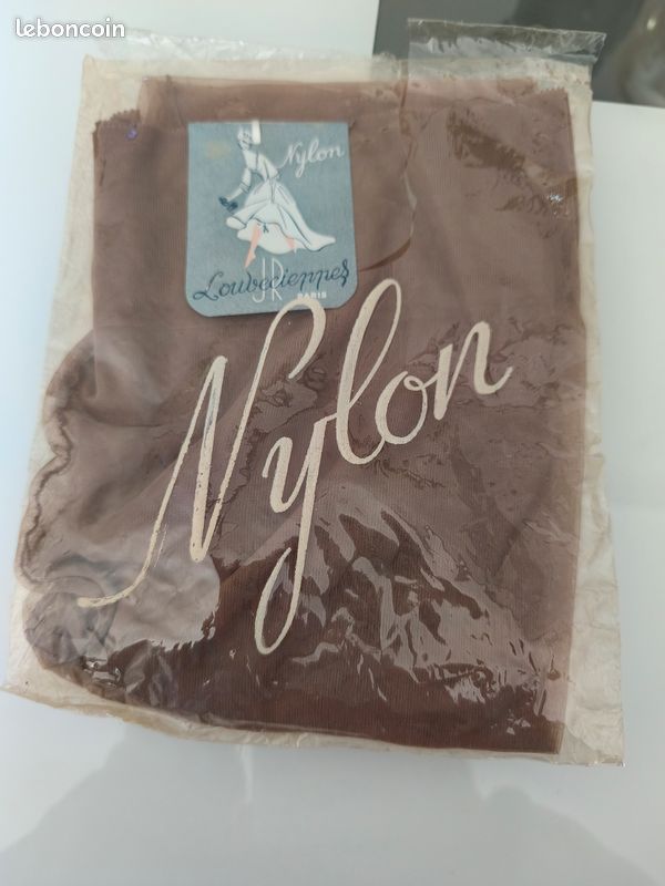 1 paire de bas nylon avec couture vintage " LOUVECIENNES " t 3 neufs (image 1)