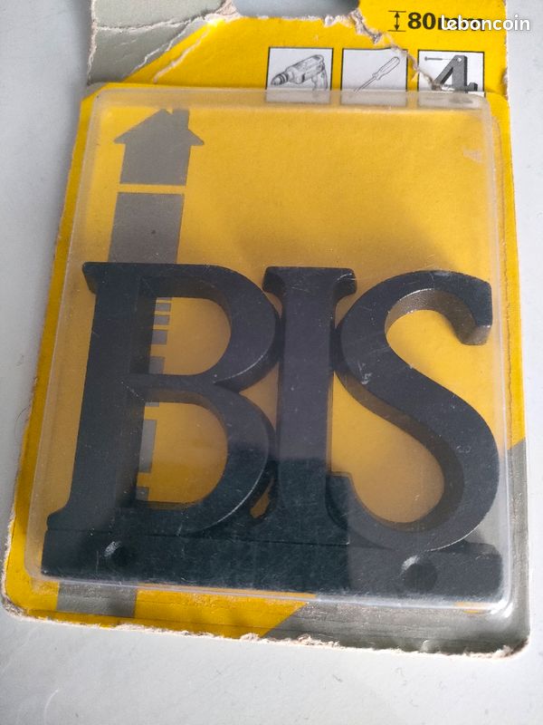 Numéro maison Bis en zamak Viso (image 2)