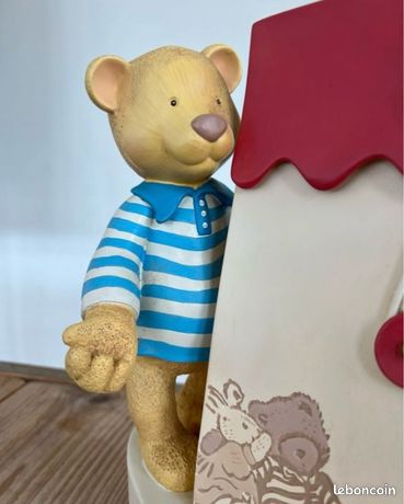 Moulin Roty Presentoir Publicite / Statue Ours Et Lapin / Re 75