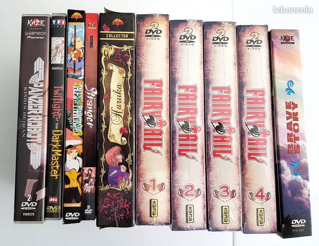 Lot de 10 coffret ou DVD Anime (image 3)
