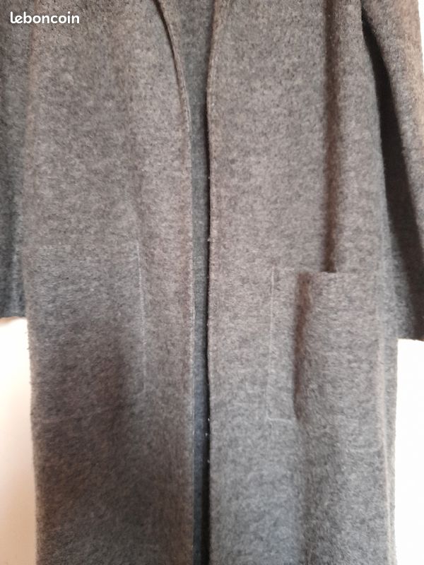 MANTEAU FEMME " MING " GRIS t 40 TRÈS LONG TBÉ VISUEL ET PROPRETÉ VENDU 10 EUROS (image 9)