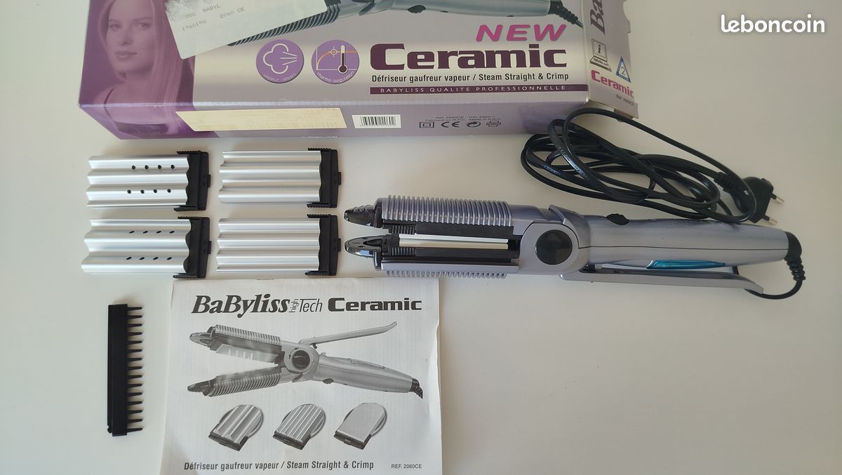 BaByliss Ceramic défriseur gaufreur vapeur - Électroménager