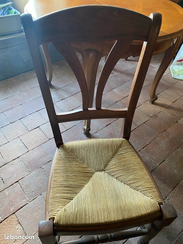 Table merisier avec chaise (image 6)