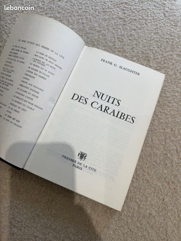 La nuit des Caraïbes frank g slaughter (image 2)