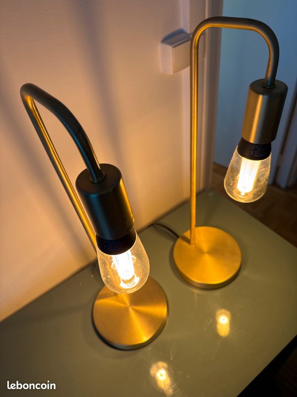 Lampe de chevet en laiton (image 4)
