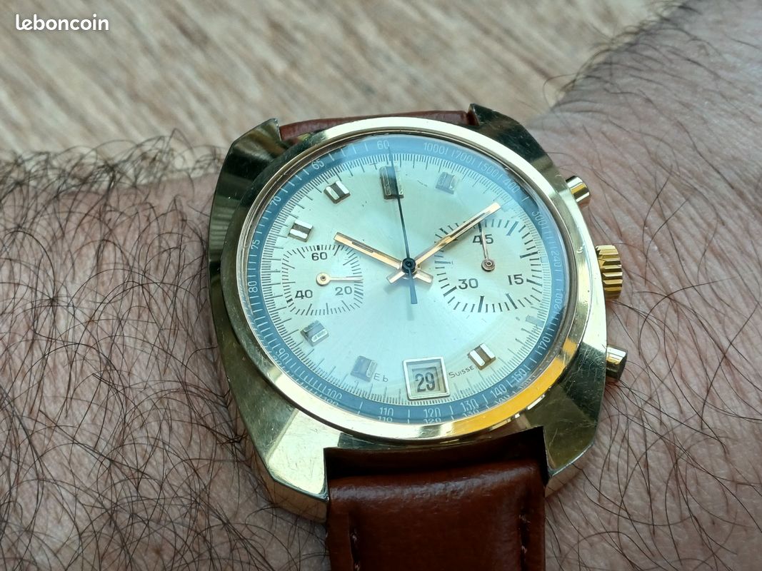 Montre Chronographe Suisse Weil & Harburg - Acier Inox, Mouvement Rhonda 5040.E, étanche 50m, Neuve