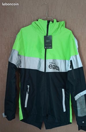 Veste de cyclisme en jean brodée pour homme - Yuanm™ - Bleu - Manches