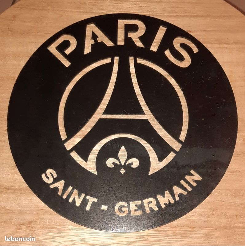 Plaque De Supporter PSG En Métal - Décoration Murale Bleue (Club Français)