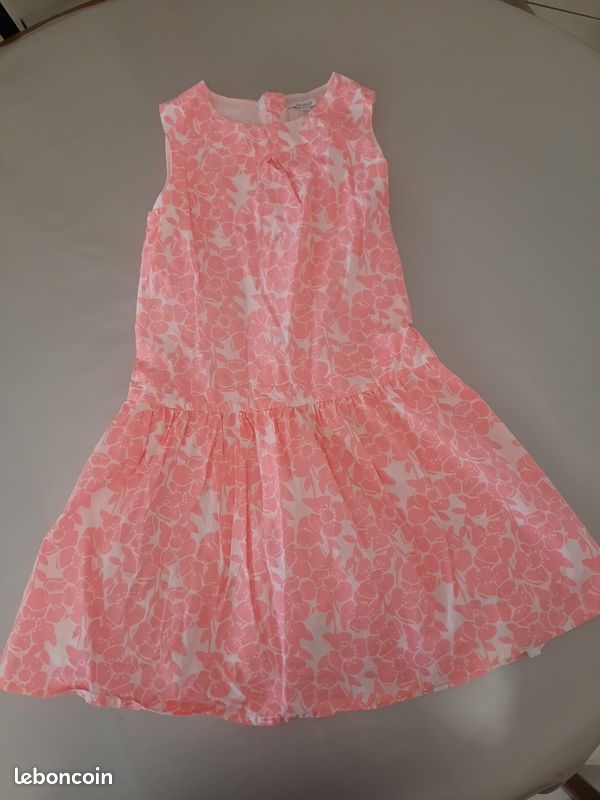 Robe fille 12ans Okaidi rose blanche été Vêtements