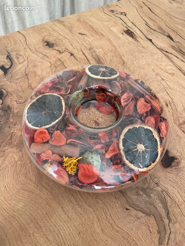 Ensemble bougeoir, pot et vase en céramique artisanat maroc