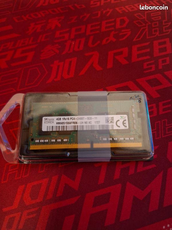 1 Barrette RAM SK Hynix 16 Go DDR4 2400T PC4-2400T - Occasion Pour PC Fixe
